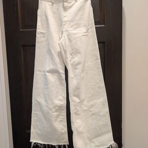Zara White Flare Jeans